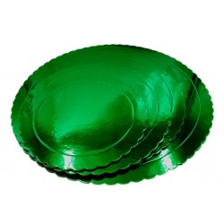 scalloped green - Ø 20 cm  / 8" x 3 mm