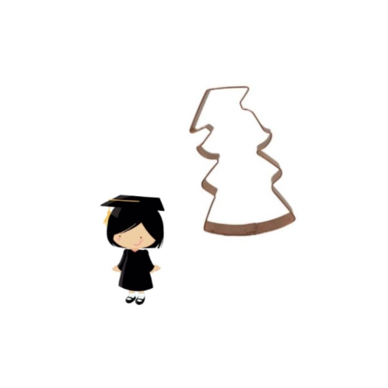 cookie cutter "graduation girl" 13 cm - SK