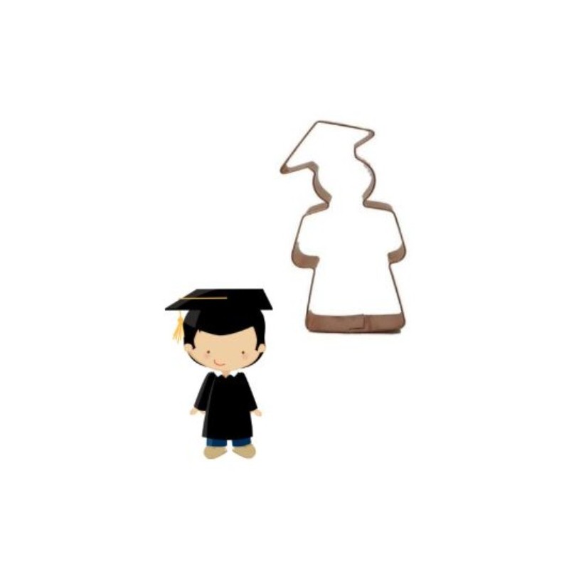 cookie cutter "graduation boy" 13 cm - SK