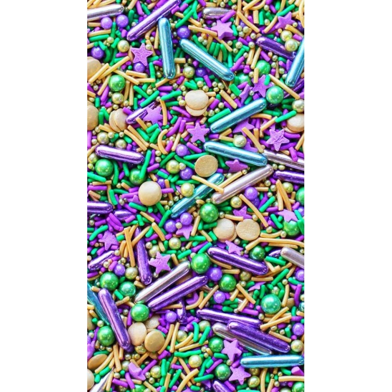 Décorations sprinkles "King Cake" 100g Fancy Sprinkles