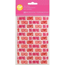 20 mini sacchetti di pasticceria "love" - Wilton