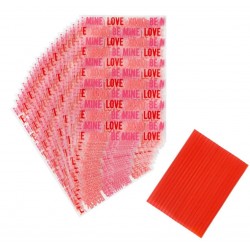 20 mini confectionery bags - "love" - Wilton