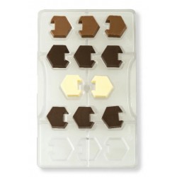 chocolate mold "interlocking hexagon" - Decora