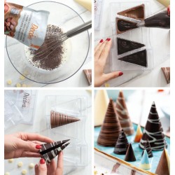 chocolate mold "cone" - Decora