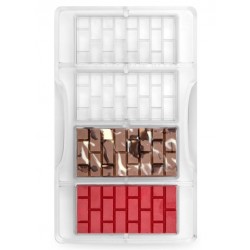 chocolate mold "brick tablet" - Decora