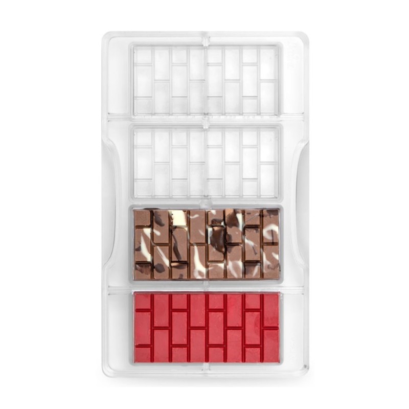moule à chocolat "tablette brique" - Decora