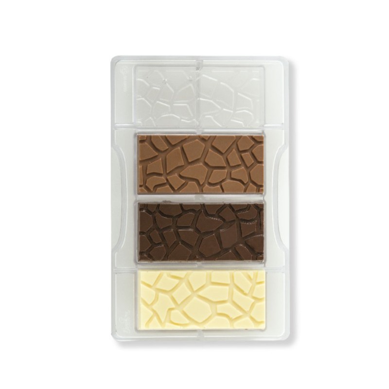 chocolate mold "tortoiseshell tablet" - Decora