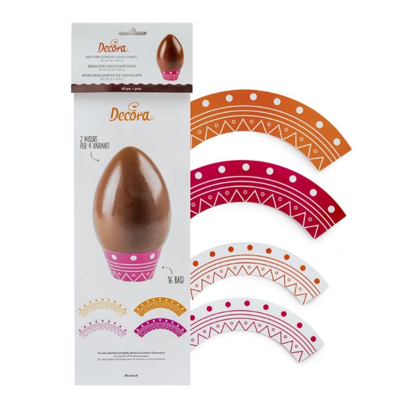 16 bases para huevos de chocolate - Decora