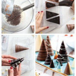 molde de chocolate "los conos" - Decora