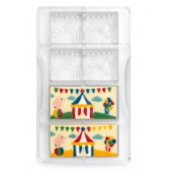 chocolate mold "circus tablet" - Decora