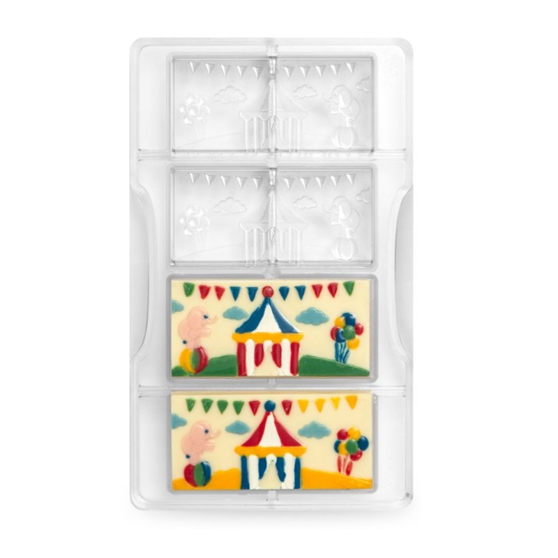 chocolate mold "circus tablet" - Decora