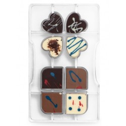 chocolate mold "quatrefoil" - Decora