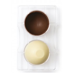molde de chocolate "media esfera con base" - Decora