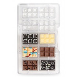 chocolate mold "small tablet" - Decora