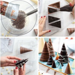 chocolate mold "the cones" - Decora