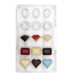 chocolate mold "the gems" - Decora