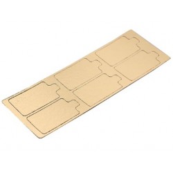 Mini gold Karton - Rechteck - 9 x 5,5 cm
