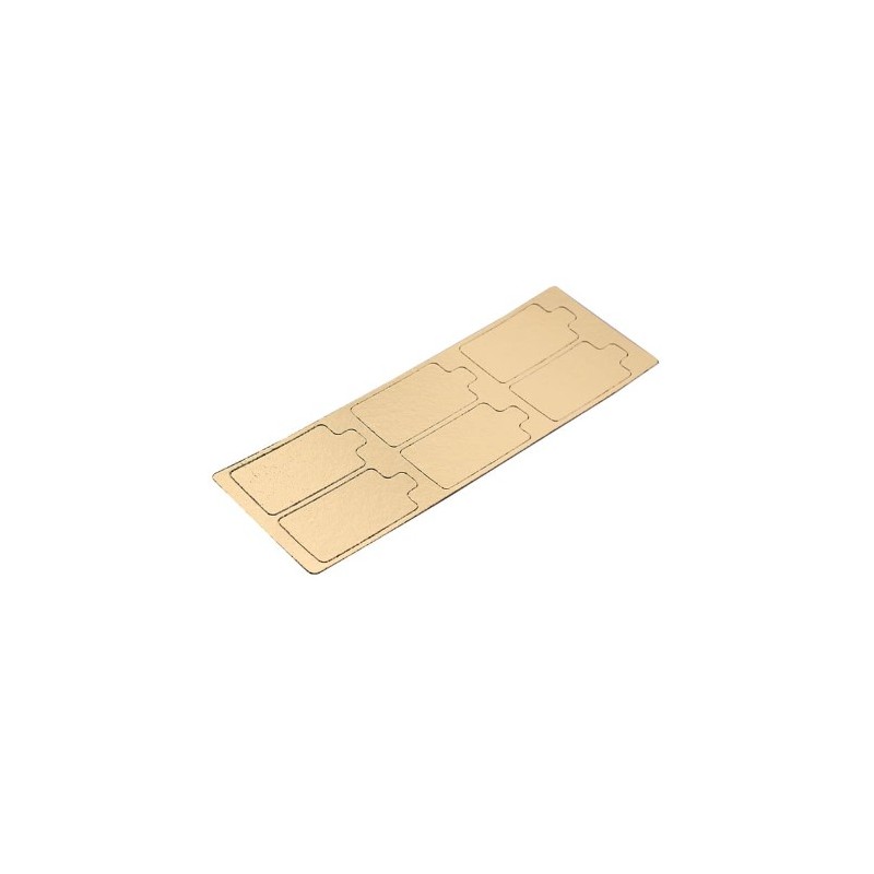 mini cartón dorado - rectángulo - 9 x 5,5 cm