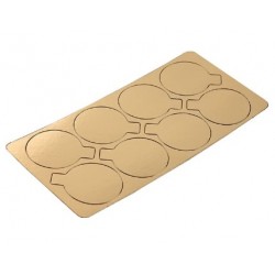 Mini gold Karton - rund - Ø 7 cm