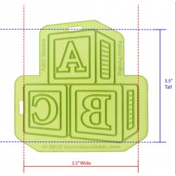 ABC-Blöcke Form - Silicone Onlay  - Marvelous Molds