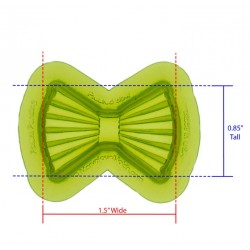 molde "pleated bow" / nudo plisado - Marvelous Molds