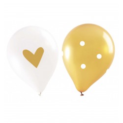 6 Luftballons - Gold - ScrapCooking