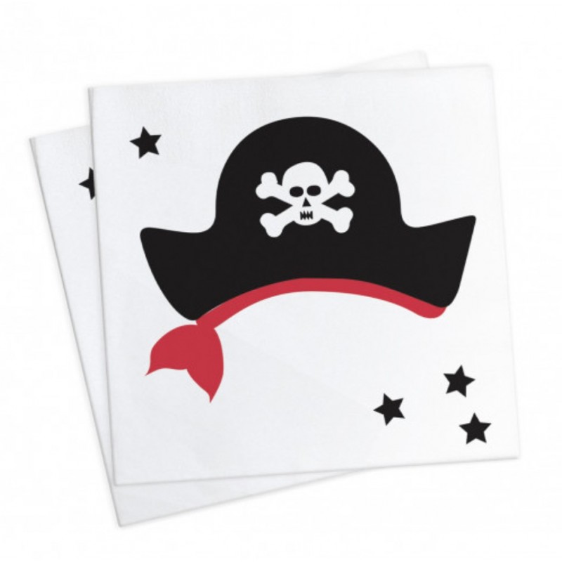 20 napkins -  pirate - ScrapCooking