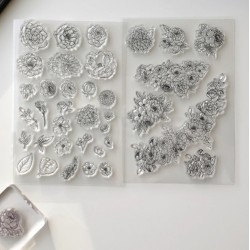clear stamp - floral essentials