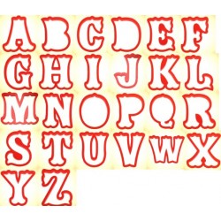 Tagliapasta  lettera A - 10,16 x 9,52 cm - CCutter