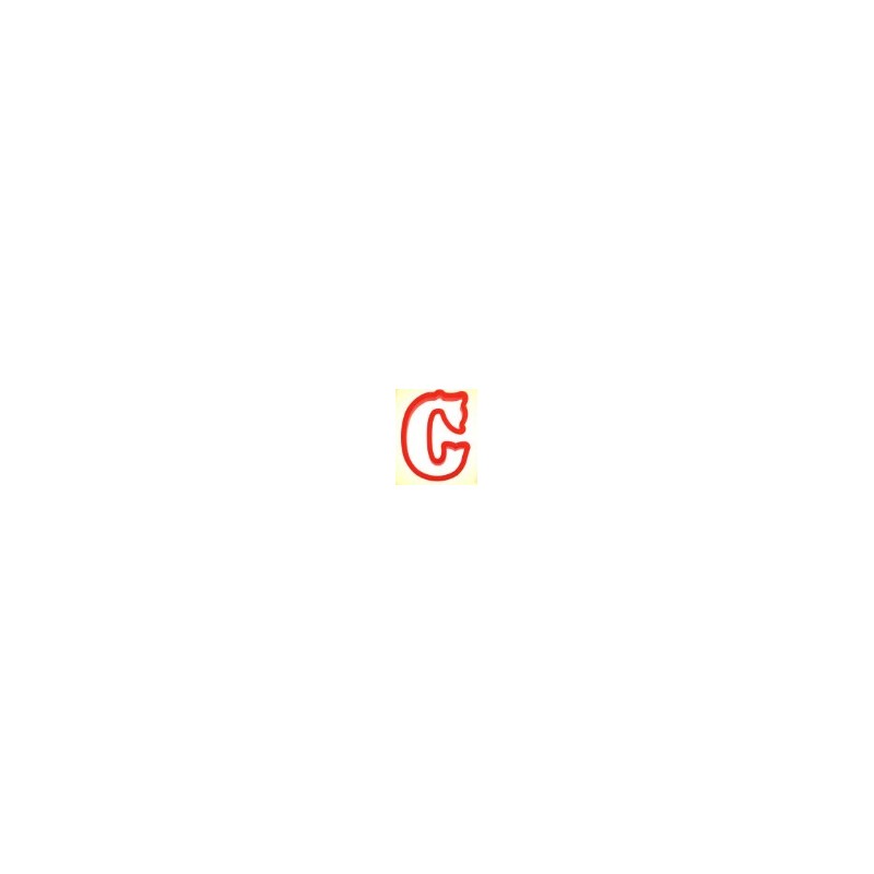 Tagliapasta  lettera C - 10,16 x 9,52 cm - CCutter