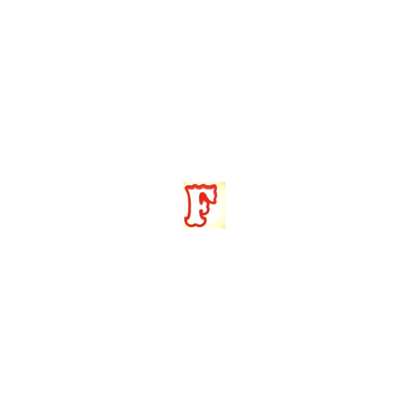 Tagliapasta  lettera F - 10,16 x 9,52 cm - CCutter