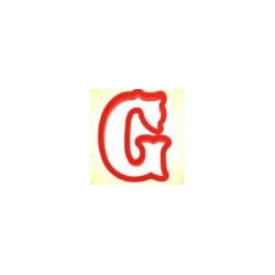 Cortador   letra G - 10,16 x 9,52 cm - CCutter