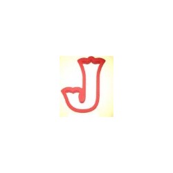 Cookie cutter letter J - 4" x 3,75" - CCutter