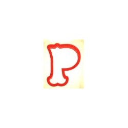 Cookie cutter letter P - 4" x 3,75" - CCutter
