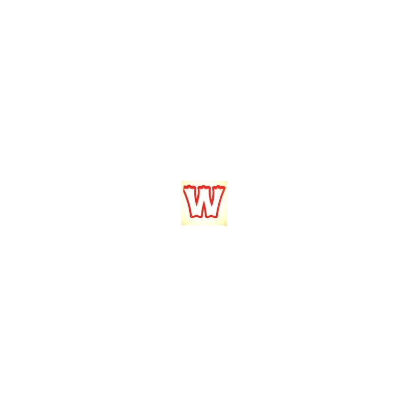 Tagliapasta  lettera W - 10,16 x 9,52 cm - CCutter