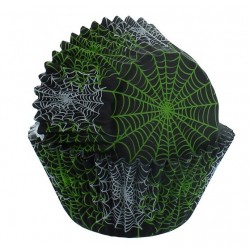 Baking cup spiderweb - 25pcs - 50 x 37 mm - Culpitt