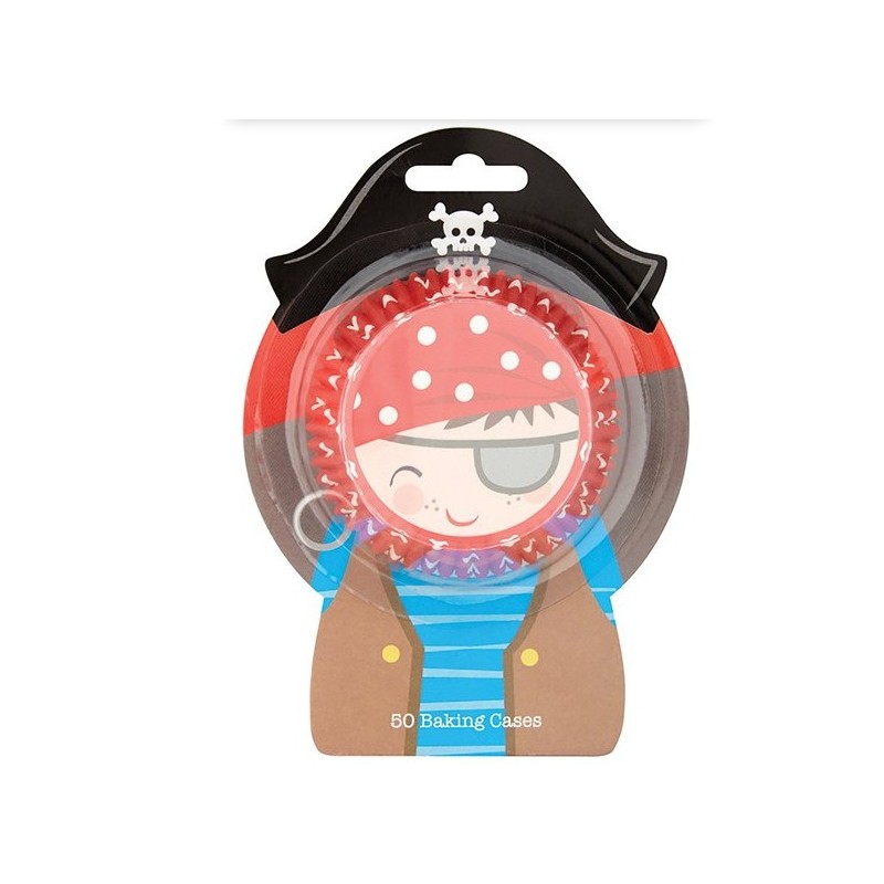 Caissettes à cupcake pirate 3D - 50 pcs - 70 mm - Culpitt