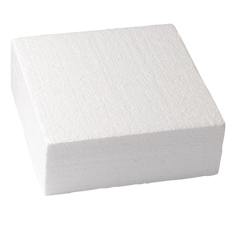 Polystyrol quadrat 15,2 x 15,2 x H 5 cm - Culpitt