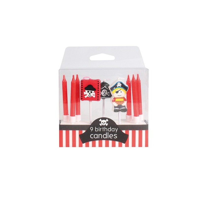 9 candles - pirate - 7 cm - Culpitt