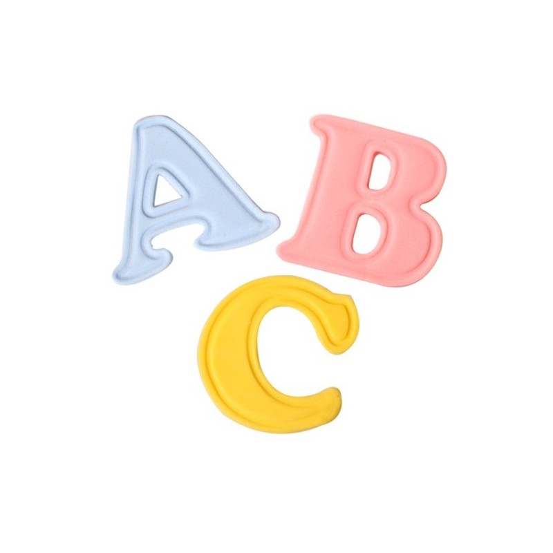 Alphabet majuscule mini - 26 pièces - Cutters Easy Push de Cake Star