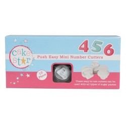 Numéro 10 pièces mini - Cutters Easy Push de Cake Star