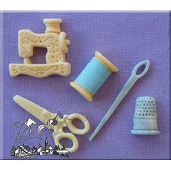 Silicone Mold - sewing - Alphabet Moulds