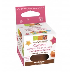 natural coloring powder - brown - ScrapCooking