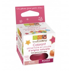 colorant naturel en poudre - rouge - ScrapCooking