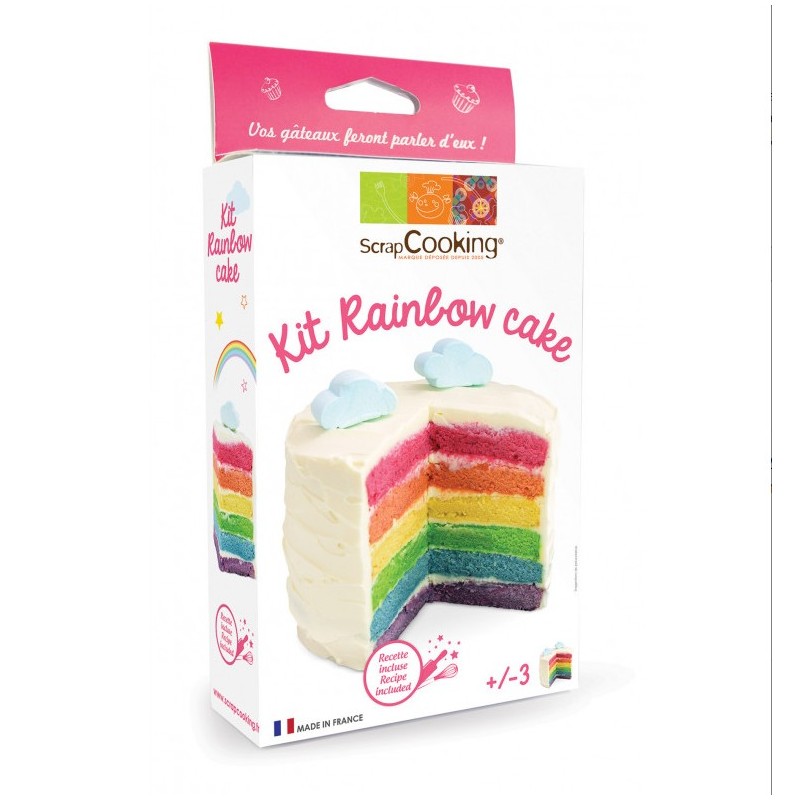 Kit Rainbow cake - ScrapCooking