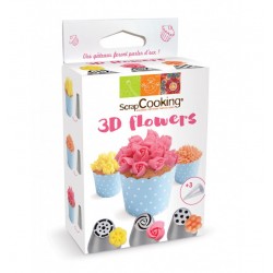 Kit de zócalo ruso flores 3D - ScrapCooking