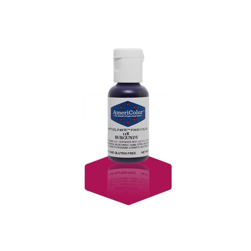 Americolor concentrated edible coloring color "burgundy" 0.75oz