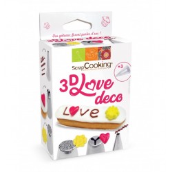 Kit de portalámparas Love Deco 3D - ScrapCooking