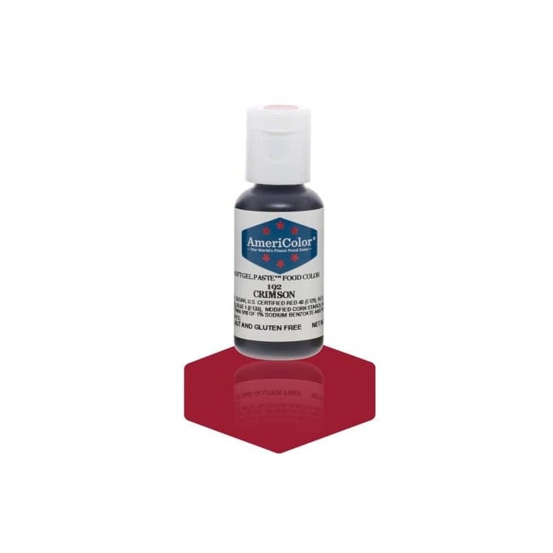 Americolor concentrated edible coloring color "crimson" 0.75oz