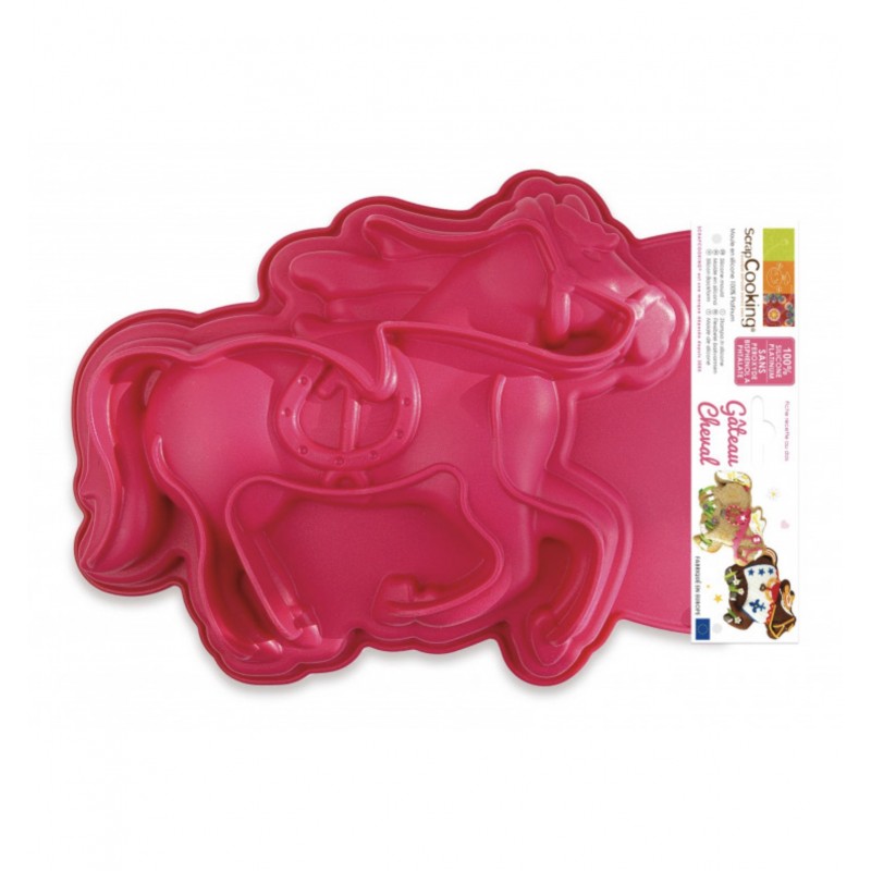 Silicone cake mold - horse - ScrapCooking